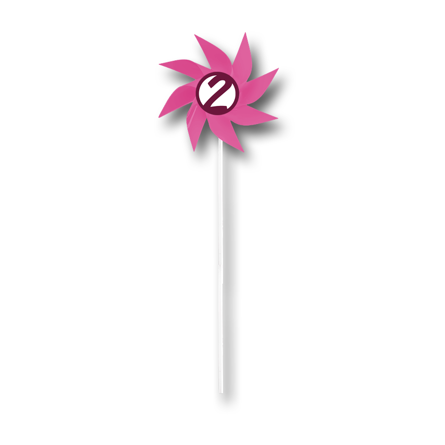 Windmühle 8-flügelig, einseitig bedruckt