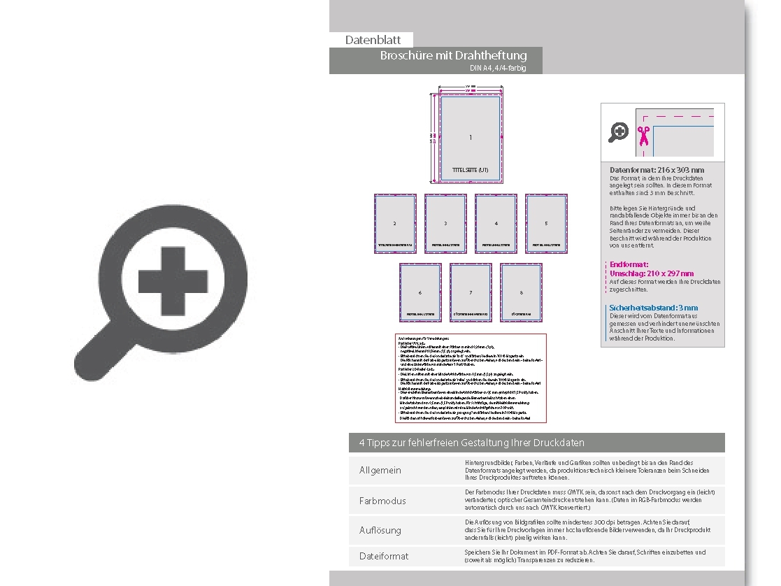 Product Bild brosch__re_mit_drahtheftung__endformat_din_a4__28-seitig